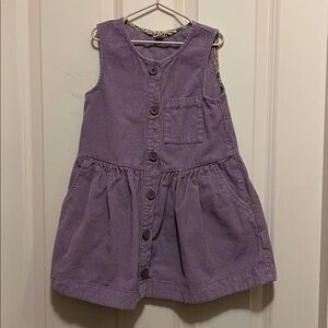 Mini Boden Purple Corduroy Sleeveless Dress